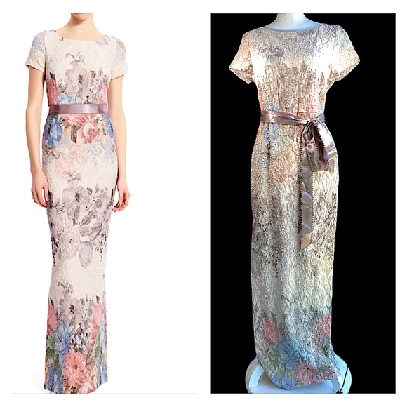 Adrianna Papell Dresses & Skirts - Adrianna Papell Jacquard Column Gown. S3